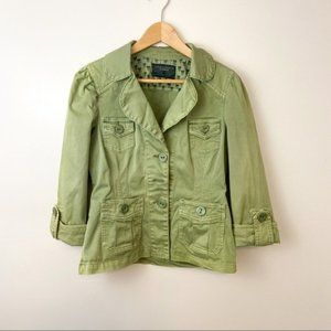 ANTHROPOLOGIE Army Green Utility jacket